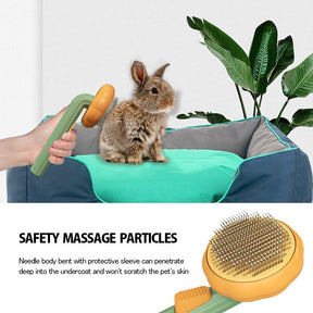 Pet Pumpkin Brush, Pet Grooming Self Cleaning Slicker Brush For Dogs Cats