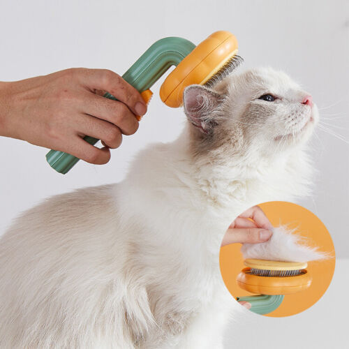 Pet Pumpkin Brush, Pet Grooming Self Cleaning Slicker Brush For Dogs Cats